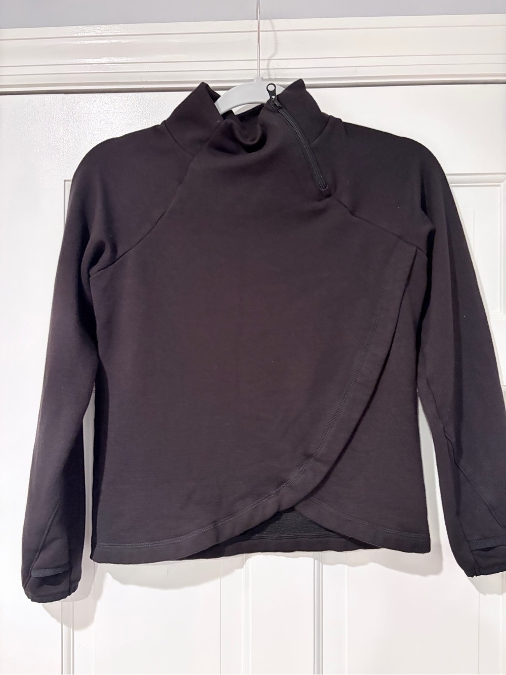 Avia Girls Black Mock Neck Wrap Athletic Pullover L/G 10-12